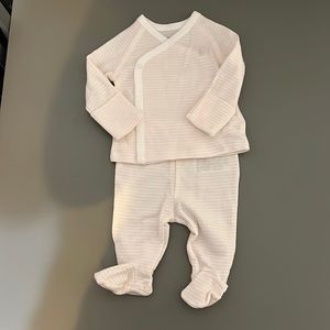 Ralph Lauren Pink Stripe Baby Set - 3m